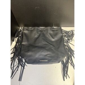 Victoria's Secret Black Fringe Bag
